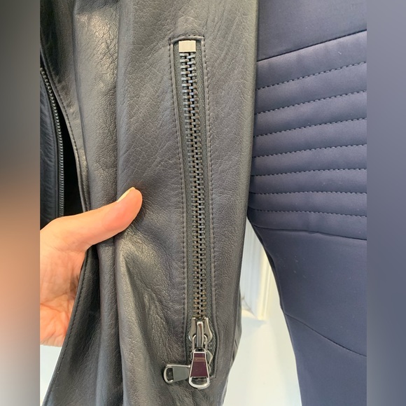 JBrand Aiah lamb leather moto jacket. Size Small - Picture 10 of 11